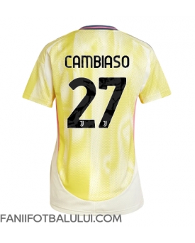 Juventus Andrea Cambiaso #27 Tricou Fotbal Replică 2024-25 Femei Deplasare